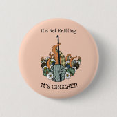 Cool Crochet Button Pin (Voorkant)
