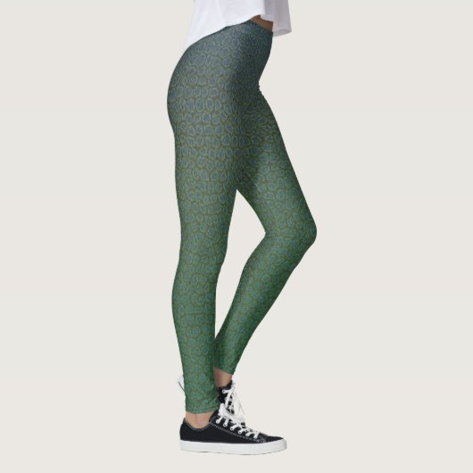 Cool Crocodile Fun Unique Pattern Art Leggings (Rechts)