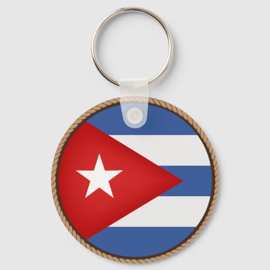 Cool Cuba Vlag Seal Sleutelhanger (Voorkant)