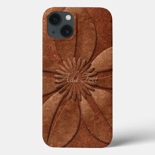 Cool Cuivre Look Vintage Style Floral Coque (Verso)