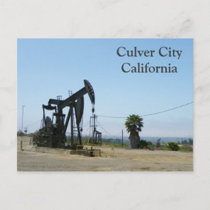 Cool Culver City/Oil Rig Briefkaart! Briefkaart