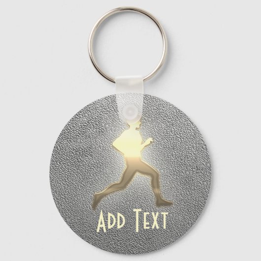 Cool Custom Atletiek Jogger Sport Sleutelhanger (Voorkant)