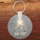 Cool Custom Atletiek Jogger Sport Sleutelhanger (Voorkant)