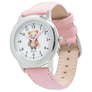 Cool Custom Name Beer met kleding en Pet Horloge