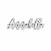 Cool Custom Name Script Laptop Sticker (Voorkant)
