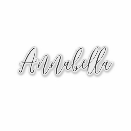 Cool Custom Name Script Laptop Sticker (Voorkant)