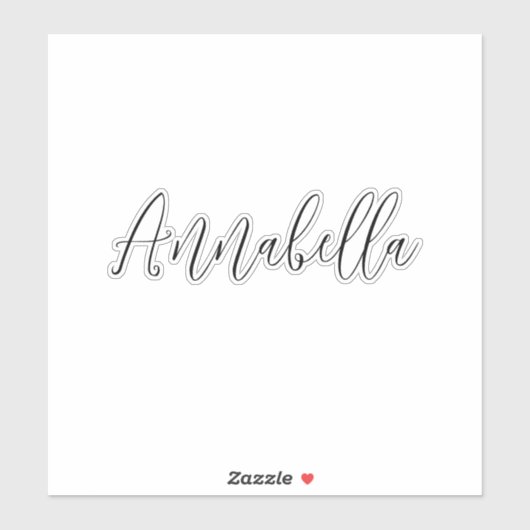 Cool Custom Name Script Laptop Sticker (Vel)