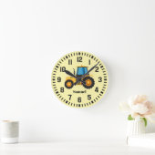 Cool Custom Name Tractor Ronde Klok (Huis)