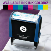 Cool Custom Pacific Moon Hotel Logo Retouradres Zelfinktende Stempel