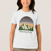 Cool Custom Road Trip Forest Sunset Kinder Tri-Blend Shirt (Voorkant)