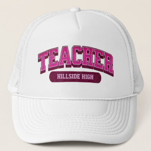 Cool Custom School Moderne Leraar Trendy Stijlvol Trucker Pet