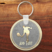 Cool Custom Tennis Star Sport Sleutelhanger (Voorkant)