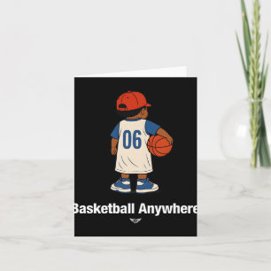 Cool Cute Basketbal Overal Met Een Basketbal Kind Kaart