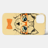 Cool Cute Cat Hipster Case-Mate iPhone Case (Achterkant (horizontaal))