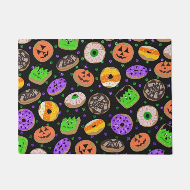 Cool Cute Glitter Confetti Donuts Halloween Deurmat (Voorkant)
