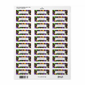 Cool Cute Glitter Confetti Donuts Halloween Etiket (Full Sheet)