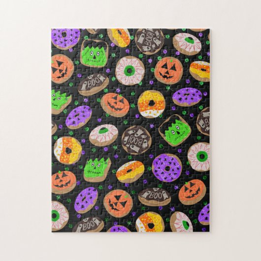 Cool Cute Glitter Confetti Donuts Halloween Legpuzzel (Verticaal)