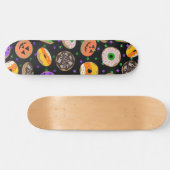 Cool Cute Glitter Confetti Donuts Halloween Skateboard (Horizontaal)
