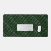 Cool Cyber Text Pattern Green (Clavier et souris)
