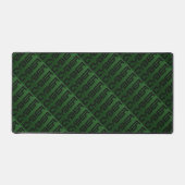Cool Cyber Text Pattern Green (Recto)