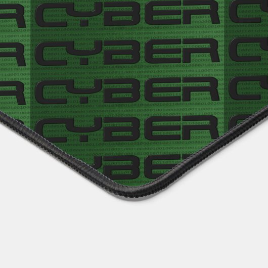Cool Cyber Text Pattern Green Bureaumat (Hoek)