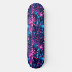 Cool Cyberpunk Anime Japanse Skateboard Ontwerp