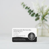 Cool Cybersécurité Thème Cartes de visite (Debout devant)