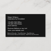 Cool Cybersecurity Defence Visitekaartjes (Achterkant)
