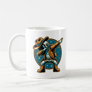 Cool Dabbing Astronaut Cowboy Space Halloween Koffiemok