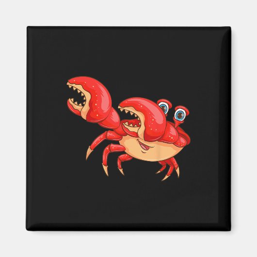 Cool Dabbing Crab Funny Dancer Zee Creature Lover Magneet (Voorkant)