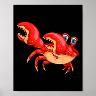 Cool Dabbing Crab Funny Dancer Zee Creature Lover Poster