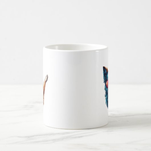 Cool Dabbing Dog Art Koffiemok (Center)