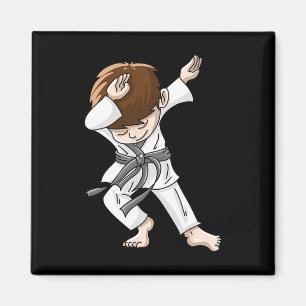 Cool Dabbing Karate Boy Grappig Hip-hop Judo Danse Magneet