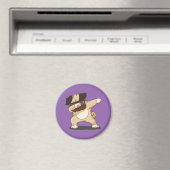 Cool Dabbing Pug met Zonnebril Magnet Magneet (Insitu (Vaatwasser))