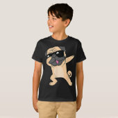 Cool Dabbing Pug Shirt - Funny Pug Dabbing Dance (Voorkant volledig)
