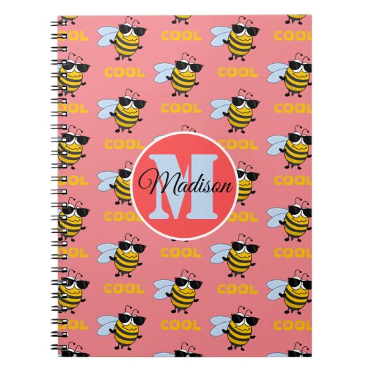 Cool d'abeilles Funny Motif d'abeilles Carnet pers (Devant)