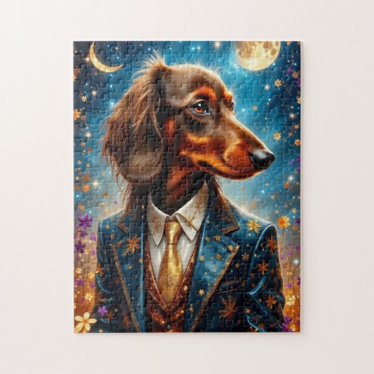 Cool Dachshund Legpuzzel (Verticaal)