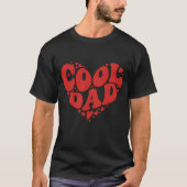 Cool Dad – Bold Red Heart Vaderdag T-shirt (Voorkant)