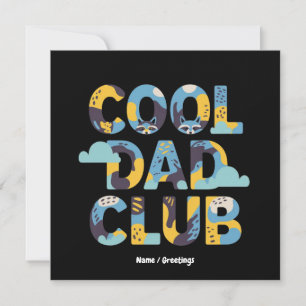 Cool Dad Club Grappig Vaderdag Verjaardagscadeau Kaart