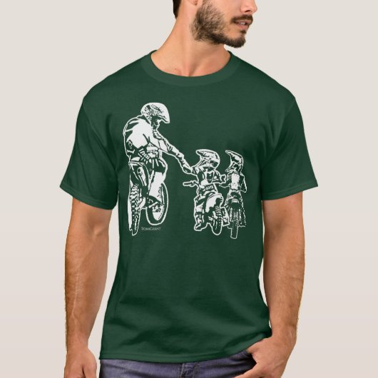 Cool Dad Dirt Bike Rider Motocross Mannen Youth T-shirt (Voorkant)