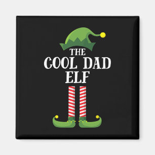 Cool Dad Elf Matching Family Group kerstparty Magneet
