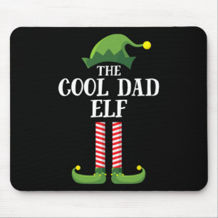 Cool Dad Elf Matching Family Group kerstparty Muismat