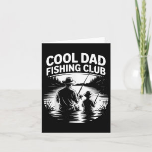 Cool Dad Fishing Club Vaderdag Meer Leven Tee Kaart