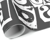 Cool Dad Funny Black and White Typography Cadeaupapier (Rol Hoek)