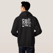 Cool Dad Funny Black and White Typography Hoodie (Achterkant volledig)