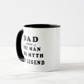 Cool Dad Het Man Myth Legend Vaderdag Gift Mok (Voorkant links)