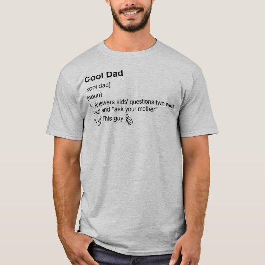 Cool Dad T-shirt (Voorkant)