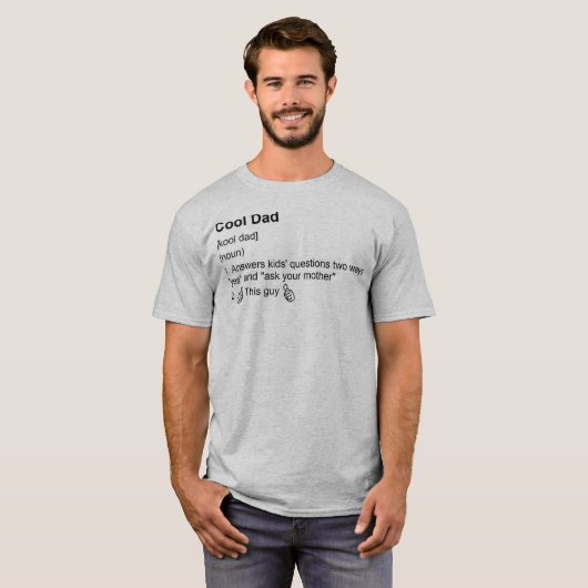 Cool Dad T-shirt (Voorkant volledig)