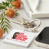 Cool Dad T-shirt Design Sleutelhanger (Voorkant Rechts)