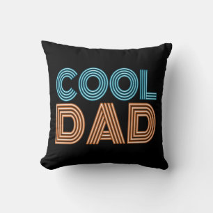 Cool Dad Vaderdag Neon Typografie Sierkussen